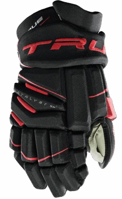 True Hockey True Catalyst 5X Junior Hockey Gloves 5 True Hockey True Catalyst 5X Junior Hockey Gloves -Hockey Supremacy CT5xGlove Black Red