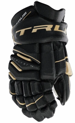 True Hockey True Catalyst 7X Senior Hockey Gloves -Hockey Supremacy CT7xGlove Black Gold