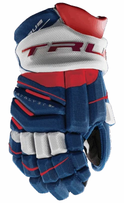 True Hockey True Catalyst 9X Junior Hockey Gloves -Hockey Supremacy CT9xGlove Red White Blue