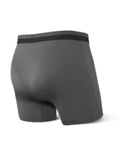 SAXX Sport Mesh Boxer Brief Fly Black/Graphite (2-Pack) -Hockey Supremacy SPORT MESH SXBB12F GRA B