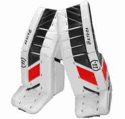 Warrior Ritual GT2 Senior Goalie Pads (w/ Knee Pads) 15 Warrior Ritual GT2 Senior Goalie Pads (w/ Knee Pads) -Hockey Supremacy warrior ritual gt2 senior goalie pads white black red