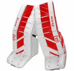 Warrior Ritual GT2 Senior Goalie Pads (w/ Knee Pads) 17 Warrior Ritual GT2 Senior Goalie Pads (w/ Knee Pads) -Hockey Supremacy warrior ritual gt2 senior goalie pads white red